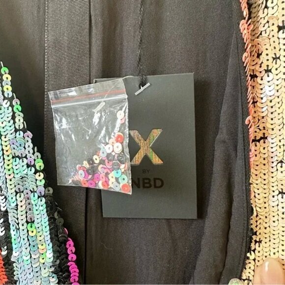 NWT Revolve X by NBD Yaya Dress in Pastel Clouds Sequin Dress in SIZE XS - Picture 9 of 12